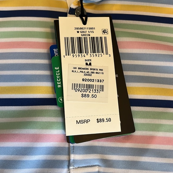 Tailored Fit Striped Sleeveless Polo RLX Ralph Lauren - Picture 3 of 4